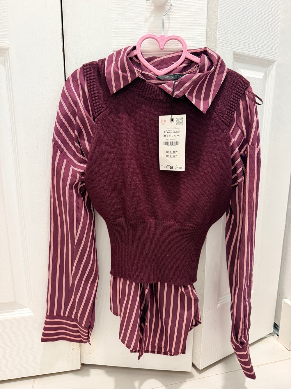 Zara shirt and Vest